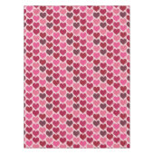 Roze en Rode Harten Patroon Tafelkleed (Voorkant)