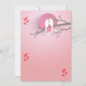 Roze en Rode Harttak Valentijnsdag Kaart (Achterkant)