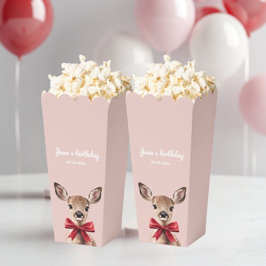 Roze en rode herten Popcorn | Verjaardagsfeest in  Bedankdoosjes