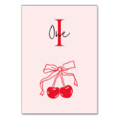 Roze en rode kers kaart (Voorkant)