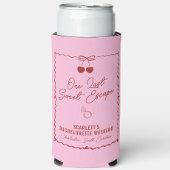 Roze en Rode Kersen Bachelorette Weekend Mini Seltzer Blikjeskoeler