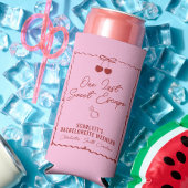 Roze en Rode Kersen Bachelorette Weekend Mini Seltzer Blikjeskoeler