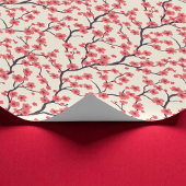 Roze en rode kersenbloesem cadeaupapier
