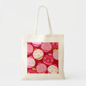 Roze en rode kerstballen tote bag (Voorkant)