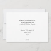 Roze en rode kerstbogen feestdagenkaart (Achterkant)