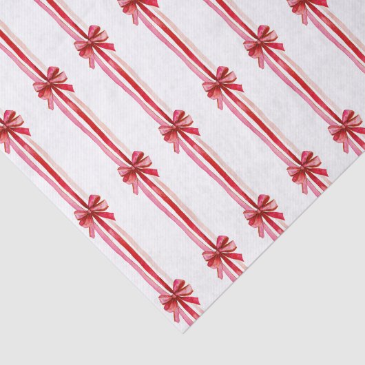 Roze en rode kerstbogen tissuepapier (Detail)