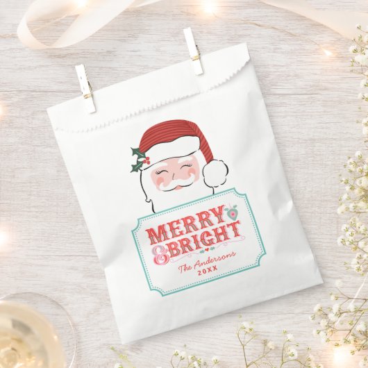 Roze en rode kerstman | Vrolijk en helder Bedankzakje (Geknipt)