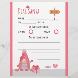 Roze en Rode Kerstmis Kinderachtig Beste Kerstman  Flyer