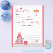 Roze en Rode Kerstmis Kinderachtig Beste Kerstman  Flyer (Enkel)