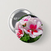 Roze en rode kieuwen ronde button 5,7 cm (Voorkant /achterkant)