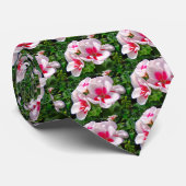 Roze en rode kieuwen stropdas (Opgerold)