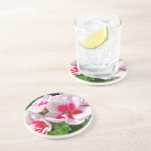 Roze en rode kieuwen zandsteen onderzetter (Zijkant)