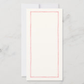 Roze en rode kleurrijke bruiloft Dank je plaatje Bedankkaart (Achterkant)