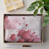 Roze en Rode Liefde's Omhelzen Hart Ballon Boom Tissuepapier (Geschenk)