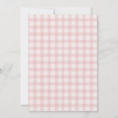 Roze en rode meisje kersen eerste verjaardag kaart (Achterkant)