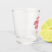 Roze en Rode Meisjesuitgansfeest Shot Glas (Links)