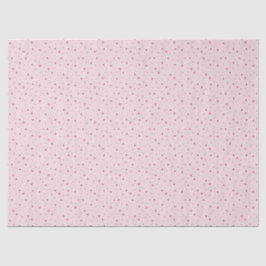 Roze en rode mini sterren en hartenpatroon tissuepapier