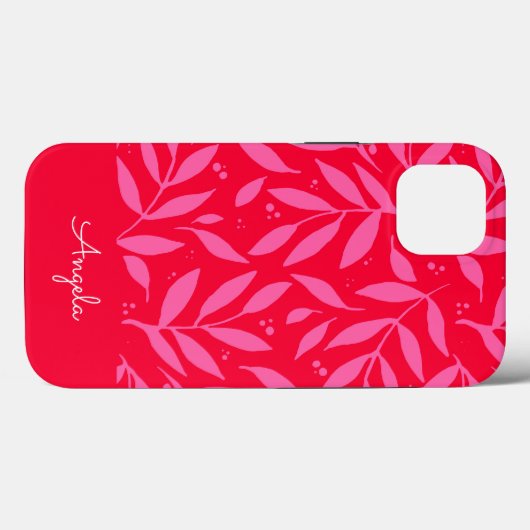 Roze en rode naaldbeschermer, aanpasbaar iPhone ca Case-Mate iPhone Case (Achterkant (horizontaal))