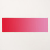 Roze en Rode Ombre Hart Script Naam Yogamat (Achterkant (horizontaal))