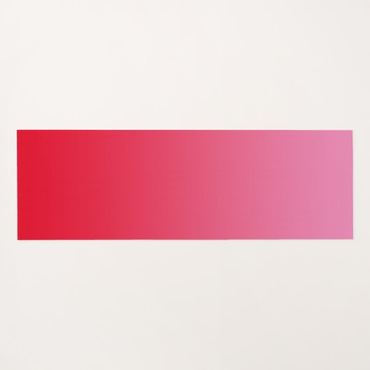 Roze en Rode Ombre Hart Script Naam Yogamat (Achterkant (horizontaal))