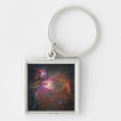 Roze en rode Orion Nebula Sleutelhanger (Voorkant)