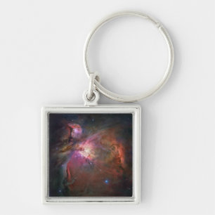 Roze en Rode Orionnevel Sleutelhanger