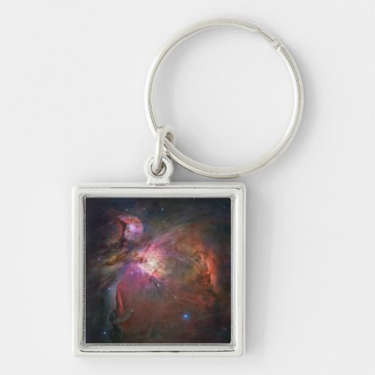 Roze en Rode Orionnevel Sleutelhanger (Voorkant)