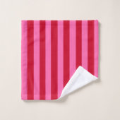 Roze en rode pepermunt strepen bad handdoek (Wasdoekje)