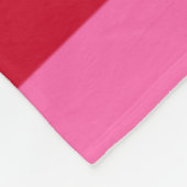 Roze en rode pepermunt strepen fleece deken (Hoek)