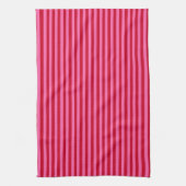 Roze en rode pepermunt strepen theedoek (Verticaal)