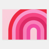 Roze en rode regenboog inpakpapier vel (Voorkant)