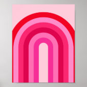 Roze en rode regenboog poster (Voorkant)