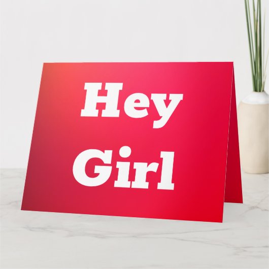 Roze en rode regenboogstijl kaart (Voorkant)