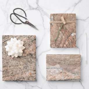 Roze en rode rots inpakpapier vel