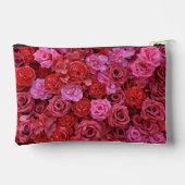 Roze en rode rozen bloempatroon etui (Achterkant)
