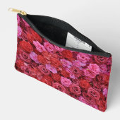 Roze en rode rozen bloempatroon etui (Open)