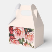  roze en rode rozen bruiloft bedankdoosjes (Achterkant)