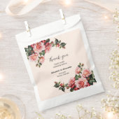 roze en rode rozen bruiloft bedankzakje (Geknipt)