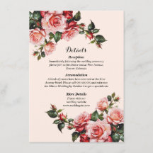  roze en rode rozen bruiloft