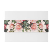  roze en rode rozen bruiloft uitnodigingen wikkel (Achterkant Voorbeeld)