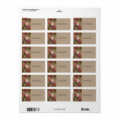 Roze en rode rozen etiket (Full Sheet)