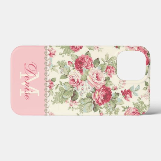 Roze en Rode  Rozen Gepersonaliseerd Case-Mate iPhone Case (Achterkant (horizontaal))