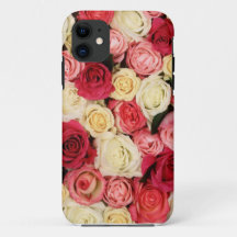 Roze en rode rozen iPhone draagtas