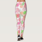 Roze en rode rozen leggings (Achterkant)