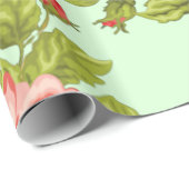 Roze en rode rozen, met aangepaste namen voor het cadeaupapier (Rol Hoek)