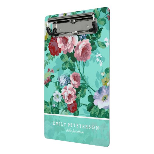 Roze en rode rozen mini klembord (Angled2)