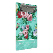 Roze en rode rozen mini klembord (Schuin)