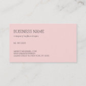 Roze en rode rozen visitekaartje (Achterkant)