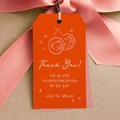 Roze en Rode Schets Dank u Bachelorette Favor Cadeaulabel