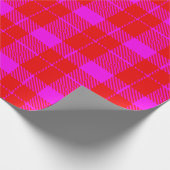 Roze en rode spelden cadeaupapier (Hoek)